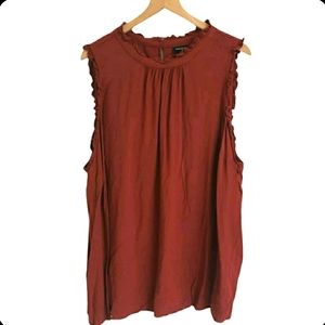 NWT TORRID SIZE 3X burnt orange/red mock turtleneck top